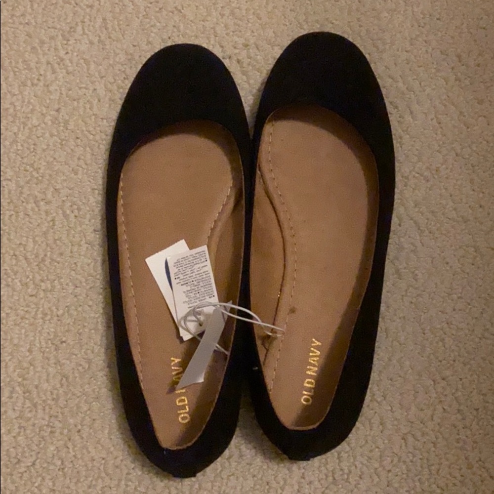 Never Worn Black Ballet Flats Old Navy